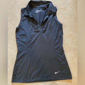 Nike like new black tank polo